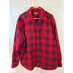 Gander Mountain guide series‎ red black plaid men’s xl rn#85856